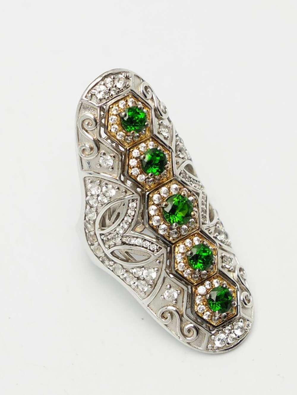 Dallas Prince gorgeous large sterling silver ring size 7